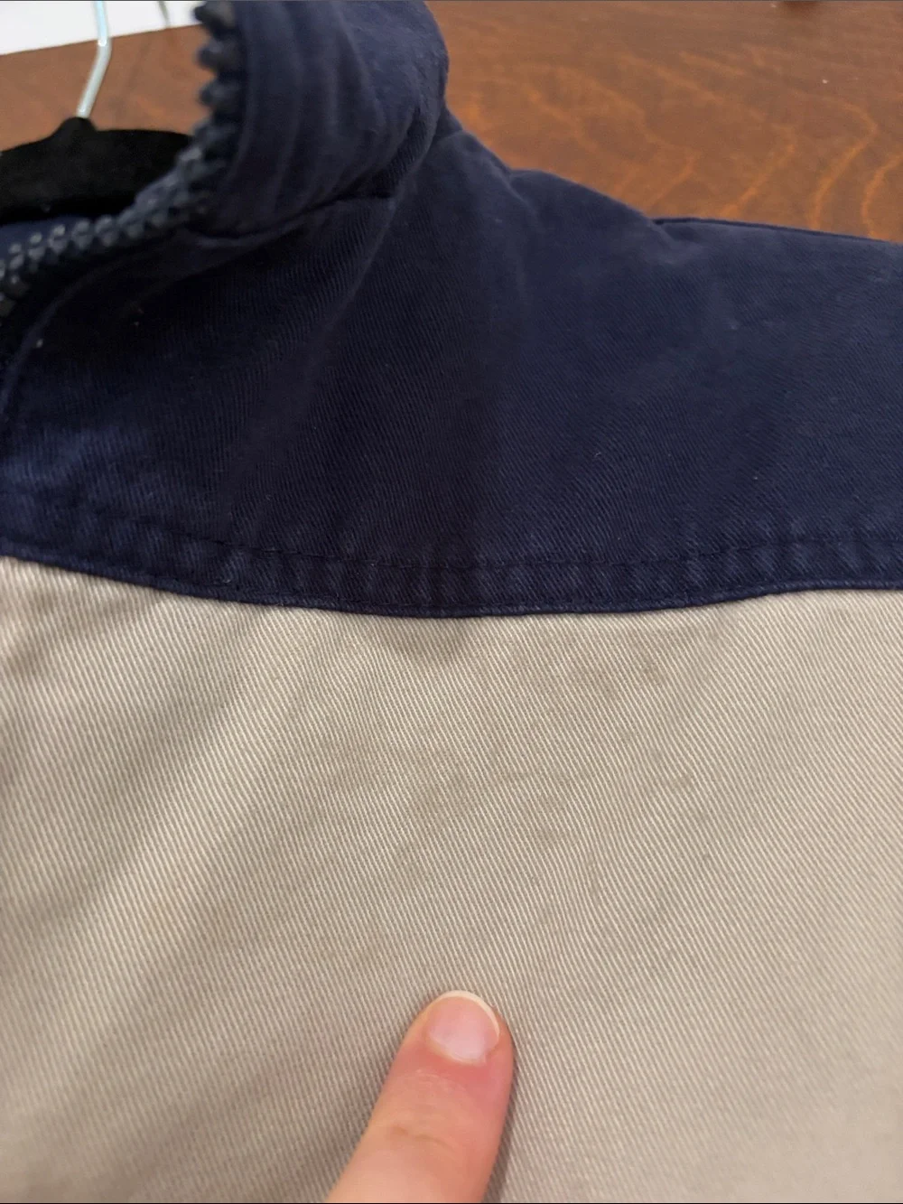 Place Est. 89 Quarter-Zip Rugby Shirt - Navy & Cream Stripes